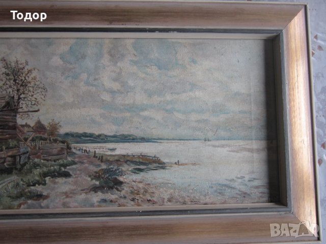 Картина масло върху платно подписана 3, снимка 5 - Картини - 37610898