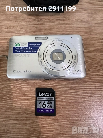 Фотоапарат Sony 12,1Mp (+подаръци), снимка 8 - Фотоапарати - 52114659