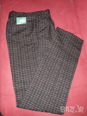 Нов мъжки юношески зимен панталон каре размер S-M, снимка 2 - Панталони - 31614048