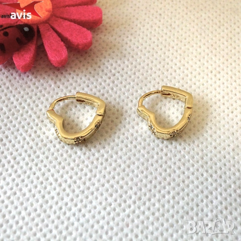 Обеци с 14К златно покритие 2141907