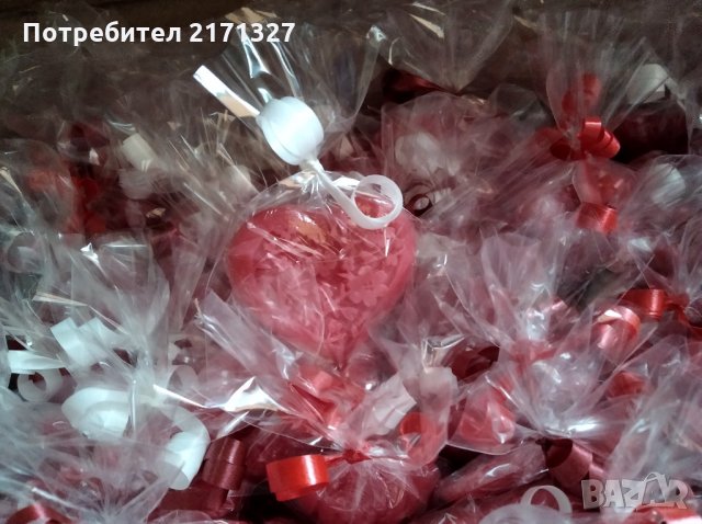 Ароматни глицеринови сапунчета за Свети Валентин, снимка 2 - Романтични подаръци - 31573742