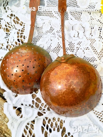 Големи медни прибори, снимка 7 - Прибори за хранене, готвене и сервиране - 54135263