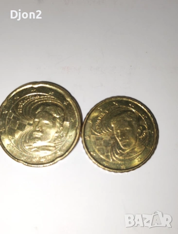 Евро Монети вижда се номинала., снимка 3 - Нумизматика и бонистика - 53101784