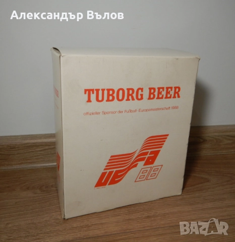 Стари Рекламни Чаши Турборг УЕФА 1988 Финал Фубол Бира, снимка 9 - Колекции - 51551480