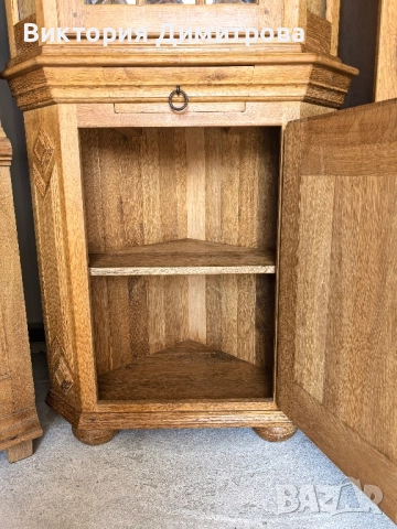 Ъглова витрина Антик , снимка 9 - Секции и витрини - 52159117