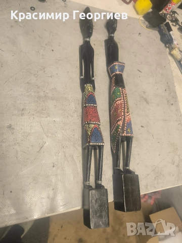 Африкански дървени статуетки , снимка 3 - Статуетки - 52562315