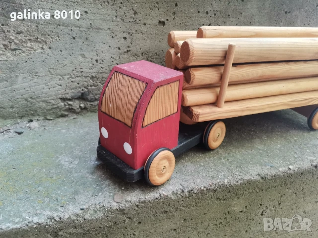 Старо дървено камионче, снимка 3 - Антикварни и старинни предмети - 51427089