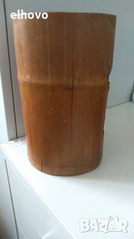 Ръчно изработена саксия от китайски бамбук, снимка 3 - Антикварни и старинни предмети - 37767691