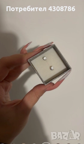 Сребриста гривна Cartier+подарък обици, снимка 2 - Гривни - 54000323