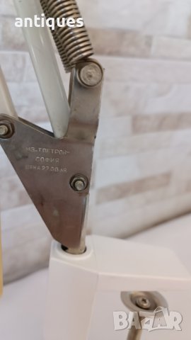 Индустриална сгъваема лампа - Българска - метална - №41, снимка 6 - Антикварни и старинни предмети - 42901530