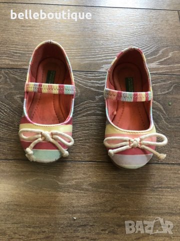 Елегантни пролетни кожени обувки Benetton Бенетон за момиченце 22 номер, снимка 3 - Детски обувки - 30058328