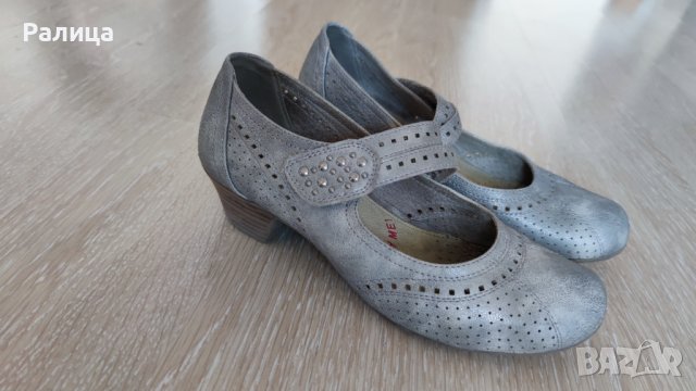 Дамски обувки от естествена кожа, тип скарпини, номер 37 