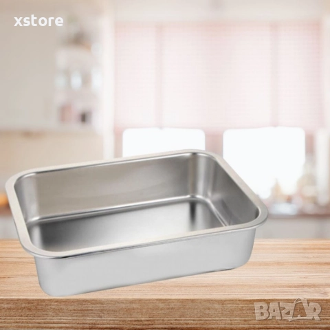 Супер качествени тави от неръждаема стомана в различни размери, снимка 5 - Съдове за готвене - 52794394