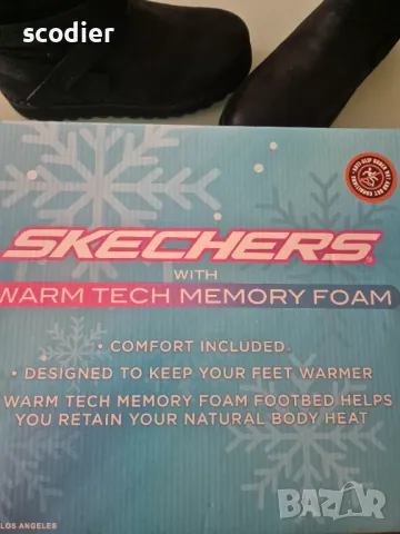 % Skechers - размер 37, боти с мемори пяна, снимка 5 - Дамски боти - 49582943