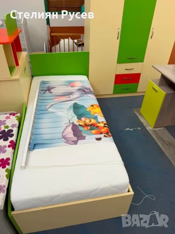 010911   детска стая легло 190/80 см + двукрилен  200/130 MDF МДФ гардероб цена 2 2 3  евро бюро 110, снимка 6 - Спални и легла - 55899018