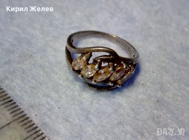 РАЗКОШЕН СКЪПОЦЕНЕН СРЕБЪРЕН ПРЪСТЕН СРЕБРО 925 с КРАСИВИ ЮВЕЛИРНО ФАСЕТИРАНИ КАМЪНИ ЦИТРИН 47531, снимка 10 - Пръстени - 50192737