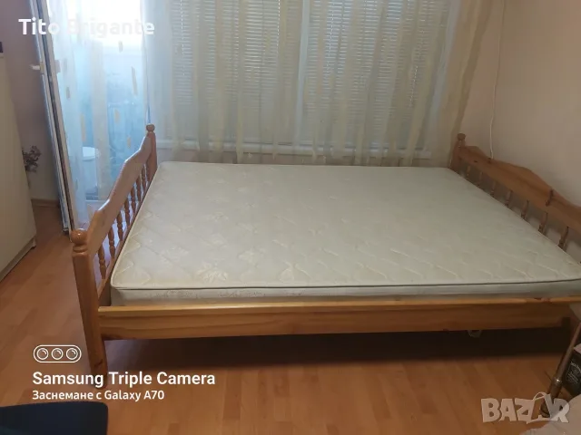 Двойно легло 150×200 см., снимка 2 - Спални и легла - 55749655