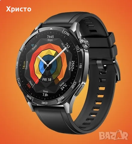 НОВ!!! Смарт часовник Huawei Watch GT 5, 46mm, Black, снимка 2 - Смарт часовници - 55996940