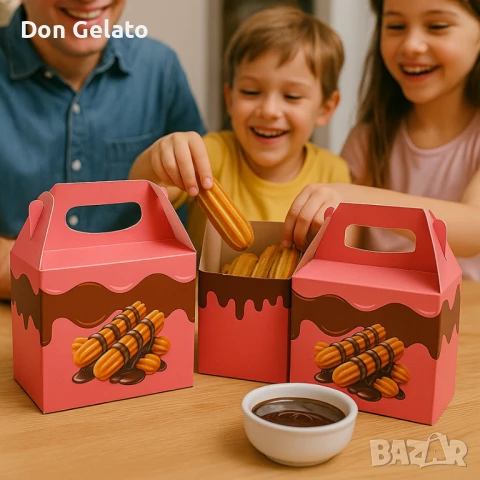 Takeaway Кутия за чурос за вкъщи с дръжка, снимка 6 - Други - 51268230