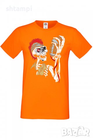 Мъжка тениска Sceleton singer,Изненада,Повод,Подарък,Празник, снимка 3 - Тениски - 37652711