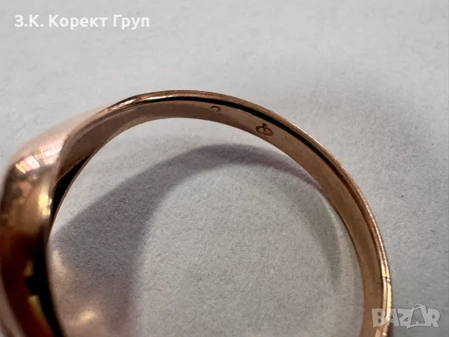 Златен пръстен руско злато 14К 583 - 2,10 г, снимка 11 - Пръстени - 55817501