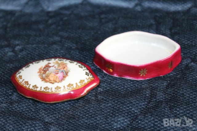 колекционерска порцеланова кутийка limoges, снимка 8 - Антикварни и старинни предмети - 42882216