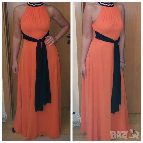 Официална нова рокля оранжева Fervente , снимка 2 - Рокли - 40208499