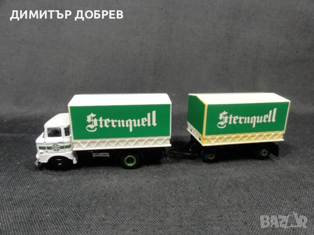 1/87 РЕТРО МЕТАЛНА КОЛИЧКА КАМИОН IFA W50 GRELL, снимка 2 - Колекции - 51120408