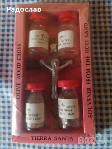 Распятие оригинален религиозен комплект от Йерусалим , снимка 2 - Други стоки за дома - 52257329