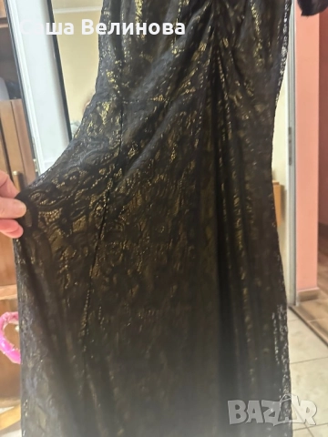 Официална дълга черна рокля, снимка 4 - Рокли - 52003039