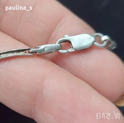 Винтидж / Разкошно сребърно колие тип чокър с циркони / проба 925 , снимка 5 - Колиета, медальони, синджири - 48627787