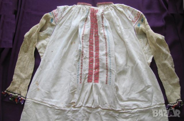 19 век Фолк Арт Женска Риза Македония, снимка 2 - Антикварни и старинни предмети - 35196183