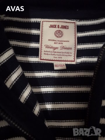 Нов мъжки марков суичър Jack&Jones L размер, снимка 6 - Суичъри - 31193097