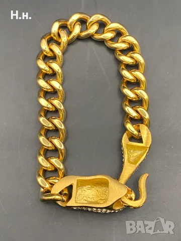 Гривна с глава на змия , снимка 6 - Гривни - 49641530