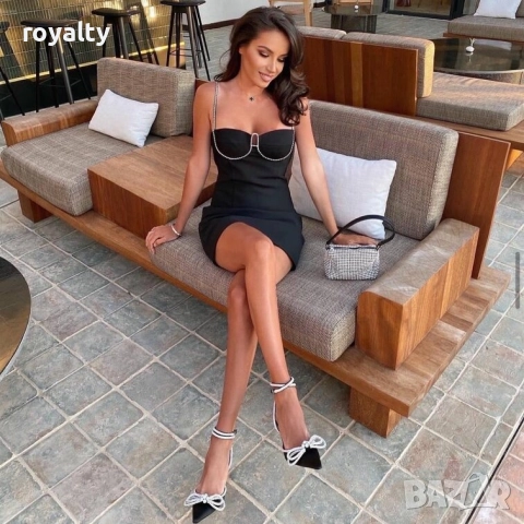 Сандали на ток - черен сатен, снимка 12 - Сандали - 52067957