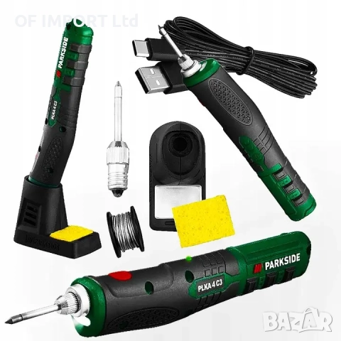 Безжичен Поялник PARKSIDE PLKA 4 C3 с USB кабел