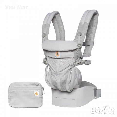 Ергономична раница Ergobaby Omni 360, Pearl Grey Cool Air Mesh, сива