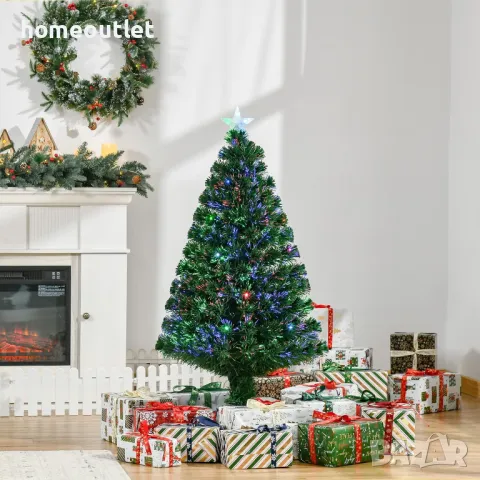ПРОМОЦИЯ Коледна елха с вградени LED светлини и височина 120 см, 88037, снимка 2 - Декорация за дома - 48138115