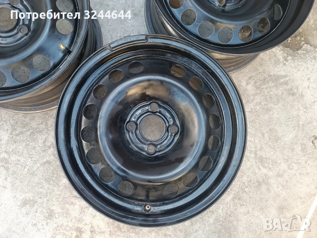 Железни джанти 15 4х100 Опел , снимка 5 - Гуми и джанти - 54305584