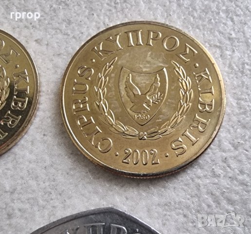 Монети . Кипър .1,2,5, 10 ,20 и 50 цента. 6 бройки., снимка 11 - Нумизматика и бонистика - 42425286