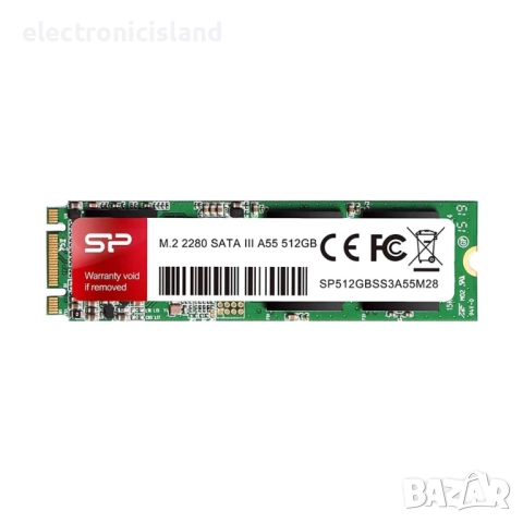SSD диск Silicon Power A55, SATA III. 512GB, M.2 2280, снимка 5 - Твърди дискове - 51782000
