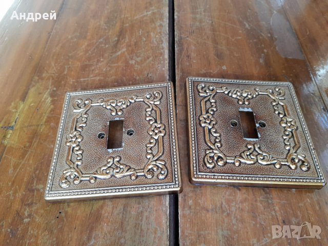 Стара декоративна капачка,капачки за електрически ключ #6, снимка 2 - Антикварни и старинни предмети - 35262614