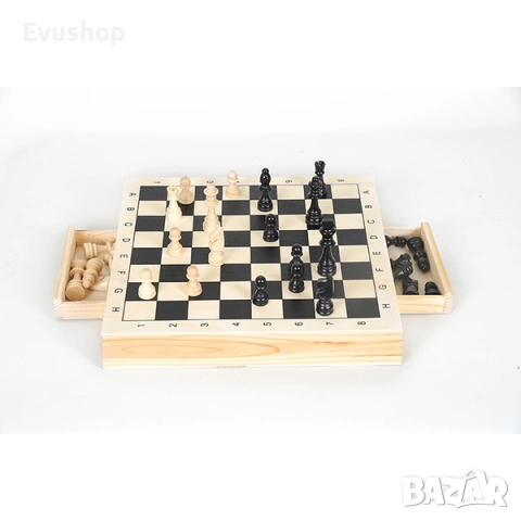 дървен шах (30x30 cm)