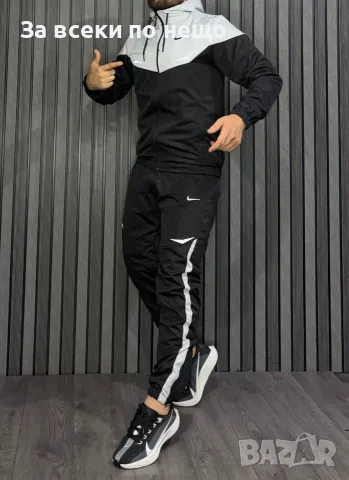 Nike Мъжки Шушляков Спортен Комплект🔝Мъжки Шушляков Спортен Екип Найк - 2 Цвята Код A1826, снимка 2 - Спортни дрехи, екипи - 55750958