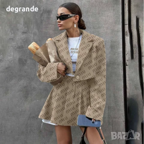 Дамски сет от три части MiuMiu ВИДЕО НА МОДЕЛА, снимка 3 - Комплекти - 51086870