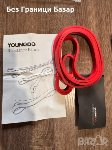 Нов Ластик за тренировки Resistance Band YOUNGDO – силов ластик за фитнес, упражнения, йога