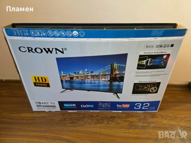 Телевизор Crown с проблем, снимка 2 - Телевизори - 54350961