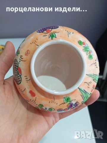 Порцеланова стара красива захарница буркан маркирана , снимка 14 - Кутии за храна - 52690100