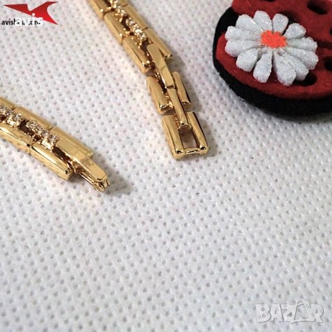 Гривна с 14К златно покритие 234875, снимка 3 - Гривни - 54163031