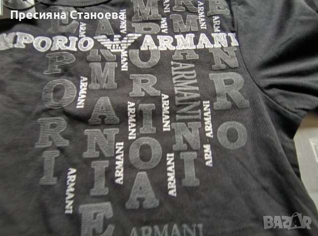Мъжка тениска Emporio Armani, снимка 4 - Тениски - 52042315